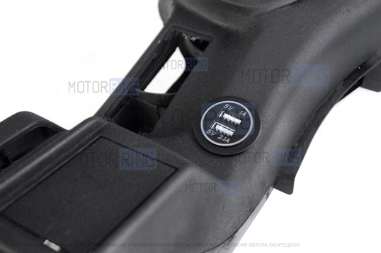 Тоннель пола с подстаканниками, USB-зарядкой и кнопками управления подогревом сидений в стиле Весты для ВАЗ 2110-2112