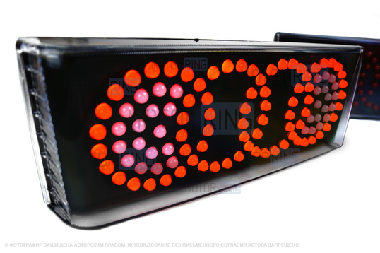 Задние диодные фонари Кольца TheBestPartner с прозрачным стеклом для ВАЗ 2108-21099, 2113, 2114