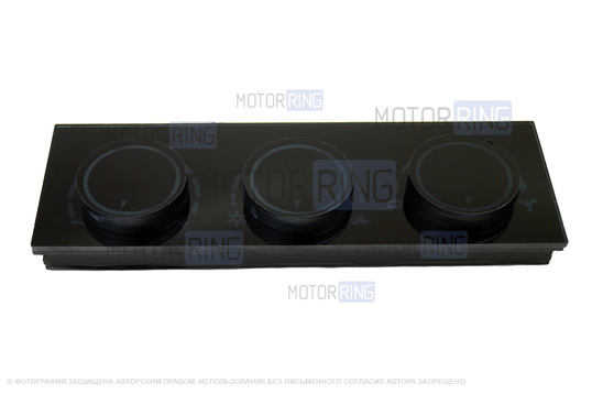Тюнинг-панель блока управления отопителем с белой диодной подсветкой для ВАЗ 2110-2112 с европанелью