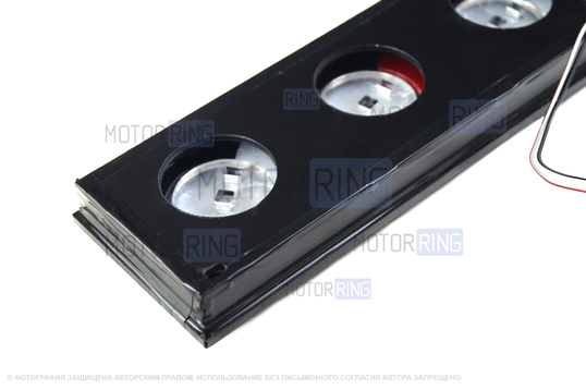 Тюнинг-панель блока управления отопителем с красной диодной подсветкой для ВАЗ 2110-2112 с европанелью