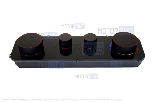 Тюнинг-панель блока управления отопителем с красной диодной подсветкой для ГАЗ Газель Бизнес, Валдай_1