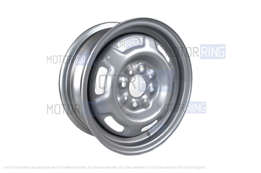 Штампованный диск колеса 5JХ13Н2 с серебристым покрытием для ВАЗ 2108-21099, 2110-2112, 2113-2115, Калина, Гранта_1