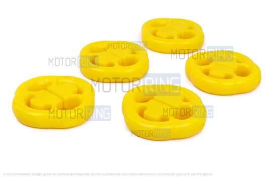 Комплект подушек глушителя желтый полиуретан CS20 COMFORT для ВАЗ 2108-21099, 2113-2115, Лада Ока