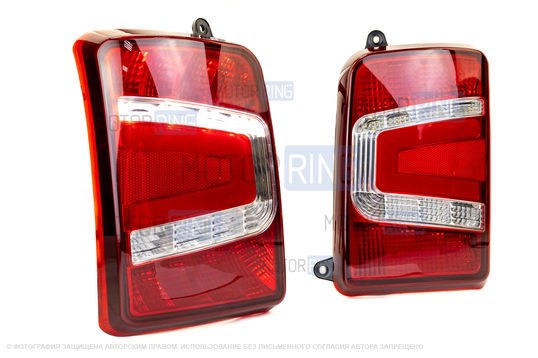 LED задние фонари красные Тюн-Авто с бегающим (динамическим) повторителем для Лада 4х4 (Нива) 21213, 21214, 2131