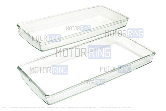 Комплект гладких стекол фар для ВАЗ 2107