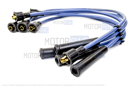 Провода высоковольтные (100% силикон) Tesla T355S для карбюраторных ВАЗ 2101-2107_1
