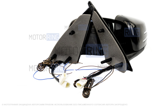 Боковые зеркала АТП с электроприводом, электроскладыванием и подогревом в стиле Мерседеса AMG с повторителем поворотника для Шевроле Нива