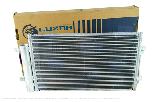 Радиатор кондиционера KDAC с ресивером Luzar для Лада Калина 2, Гранта, Датсун 