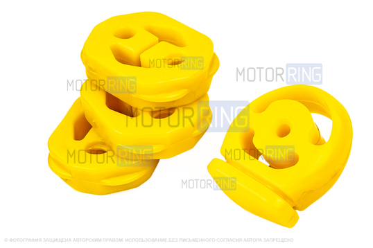 Комплект подушек глушителя желтый полиуретан CS20 COMFORT для Лада Приора_1