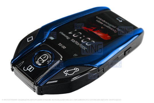 Универсальный с синими вставками Smart-ключ в стиле БМВ с сенсорным экраном для Лада и иномарок_1