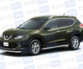 Защита порогов из нержавеющей стали вогнутая ПТ Ø63мм (НПС) для NISSAN X-TRAIL 2015 г.в._3