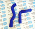 Патрубки радиатора силиконовые синие для автомобилей_9