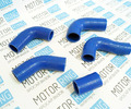 Патрубки радиатора силиконовые синие для автомобилей с двигателем 406_0