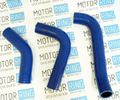 Патрубки радиатора силиконовые синие для автомобилей с двигателем УМЗ 4216_4