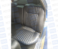 Обивка сидений (не чехлы) экокожа гладкая с одинарной строчкой Квадрат для ВАЗ 2110_14