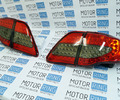 Светодиодные задние тюнинг фонари красные тонированные на Toyota Corolla 2007-2009 г.в._0