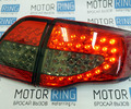 Светодиодные задние тюнинг фонари красные тонированные на Toyota Corolla 2007-2009 г.в._21