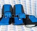 ХалявING! Обивка сидений (не чехлы) экокожа синяя перфорация для ВАЗ 2108-21099, 2113-2115,  Нива 2131 5 дверная (длинная)_0