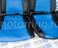 ХалявING! Обивка сидений (не чехлы) экокожа синяя перфорация для ВАЗ 2108-21099, 2113-2115,  Нива 2131 5 дверная (длинная)_8