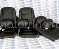 Обивка сидений (не чехлы) экокожа с перфорированной центральной частью и горизонтальной отстрочкой (Линии) для Лада Приора 2 седан_0