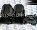 Обивка сидений (не чехлы) экокожа с тканью для Лада Приора 2 седан_15