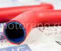 Патрубки медного радиатора армированный каучук красные для карбюраторных ВАЗ 2105, 2107_8