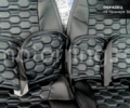 Обивка сидений (не чехлы) экокожа гладкая с цветной строчкой Соты для ВАЗ 2111, 2112_19