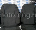 Обивка сидений (не чехлы) черная Искринка для Лада Приора 2 седан_24