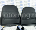 Обивка сидений (не чехлы) экокожа с алькантарой (цветная строчка Ромб, Квадрат) для ВАЗ 2110_17