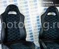 Комплект анатомического салона Recaro в сборе экокожа с алькантарой (строчка Соты) для ВАЗ 2111, 2112, Лада Приора хэтчбек, универсал_16