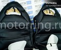 Обивка (не чехлы) сидений Recaro экокожа (центр с перфорацией) с цветной строчкой Ромб/Квадрат для 3-дверную Лада 4х4 (Нива) 21213, 21214_18