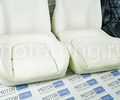 Комплект для сборки сидений Recaro экокожа гладкая с цветной строчкой Ромб/Квадрат для ВАЗ 2111, 2112, Лада Приора хэтчбек, универсал_20