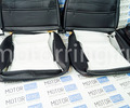 Обивка сидений (не чехлы) экокожа с алькантарой, горизонтальной отстрочкой (Линии) для ВАЗ 2111, 2112_19