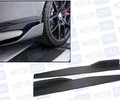 Накладки порогов Sal-Man задние в стиле BMW черные матовые универсальные_9