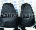 Обивка сидений (не чехлы) экокожа с тканью Полет (цветная строчка Соты) для ВАЗ 2107_18