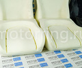 Комплект для сборки сидений Recaro экокожа с алькантарой (цветная строчка Соты) для ВАЗ 2108-21099, 2113-2115, 5-дверная Нива 2131_12