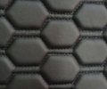 Обивка сидений (не чехлы) экокожа гладкая с цветной строчкой Соты под цельный задний ряд сидений для Лада Гранта FL в комплектациях Standard, Classic, Comfort_19