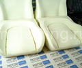 Комплект для сборки сидений Recaro экокожа гладкая с цветной строчкой Ромб/Квадрат для ВАЗ 2108-21099, 2113-2115, 5-дверная Нива 2131_21