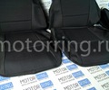 Обивка сидений (не чехлы) черная ткань с центром из черной ткани на подкладке 10мм для ВАЗ 2107_11