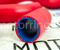 Патрубки радиатора армированный каучук красный для инжекторных ВАЗ 2108-21099, 2113-2115_5