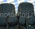 Обивка сидений (не чехлы) ткань с алькантарой (цветная строчка Соты) для ВАЗ 2108-21099, 2113-2115, 5-дверной Лада 4х4 (Нива) 2131_11