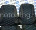 Обивка сидений (не чехлы) ткань с алькантарой (цветная строчка Соты) для ВАЗ 2108-21099, 2113-2115, 5-дверной Лада 4х4 (Нива) 2131_10