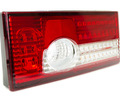 Задние диодные фонари красные с белой полосой и бегающим поворотником в стиле Лексус для ВАЗ 2108-21099, 2113, 2114_14