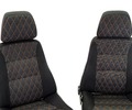 Комплект тканевых передних сидений Ромб с салазками для ВАЗ 2108, 2113_0