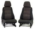Комплект тканевых передних сидений Ромб с салазками для 3-дверной Лада 4х4_0