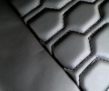Обивка сидений (не чехлы) экокожа гладкая с цветной строчкой Соты для Шевроле Нива после 2014 г.в., Лада Нива 2123_0