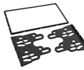 Комплект переходной рамки для установки магнитолы 2DIN с соплом и центральным вещевым ящиком для Лада Калина 2, Гранта FL_13