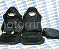 Обивка (не чехлы) сидений Recaro (черная ткань, центр Скиф) для ВАЗ 2110, Лада Приора седан_5