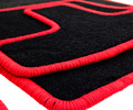 Ворсовые коврики с красной окантовкой Спорт в салон для Лада Калина, Калина 2_10