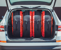 Черно-красные чехлы AutoFlex для хранения автомобильных колес размером от 15 до 20 дюймов_5